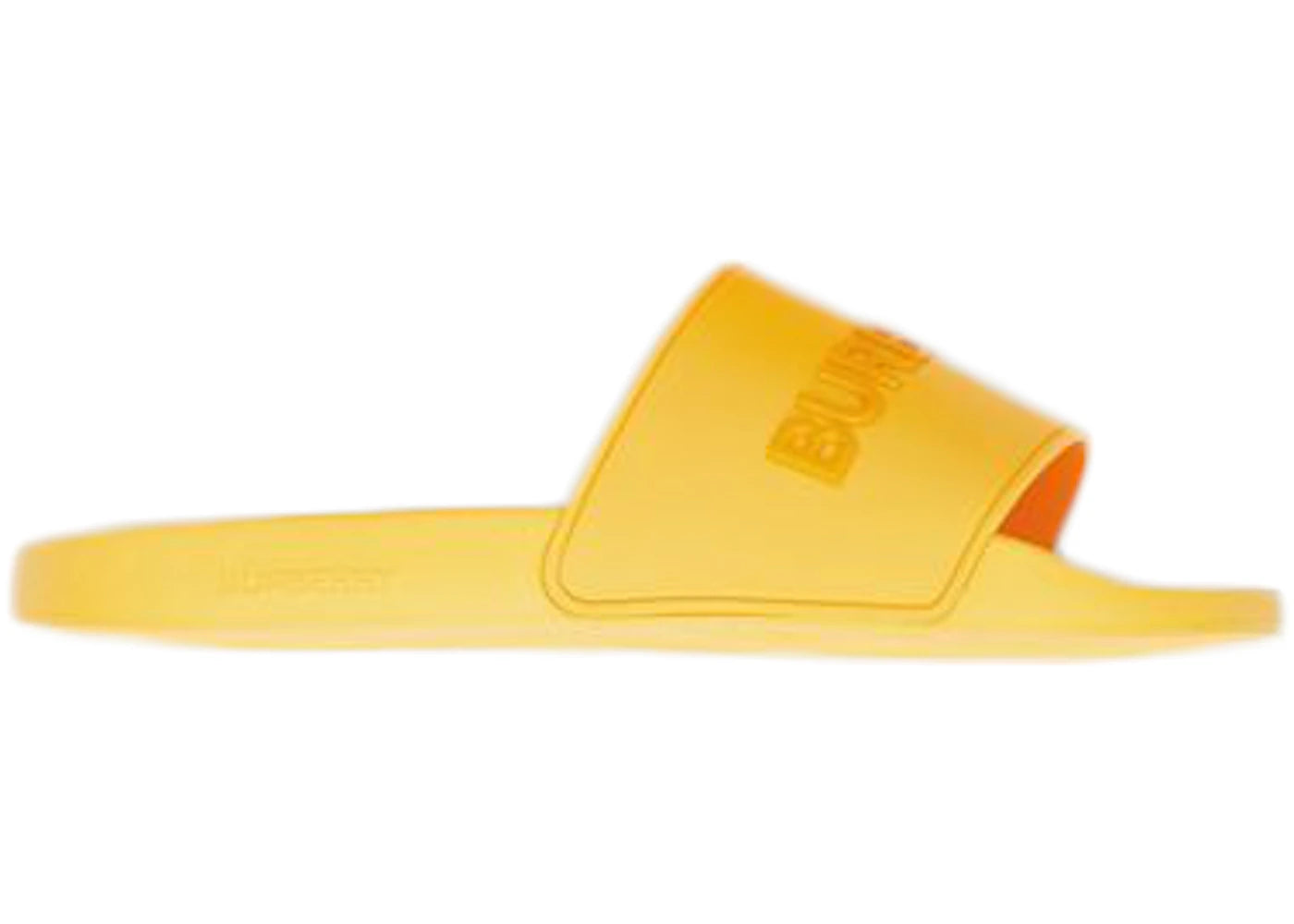 Burberry Embossed Logo Slides Yellow