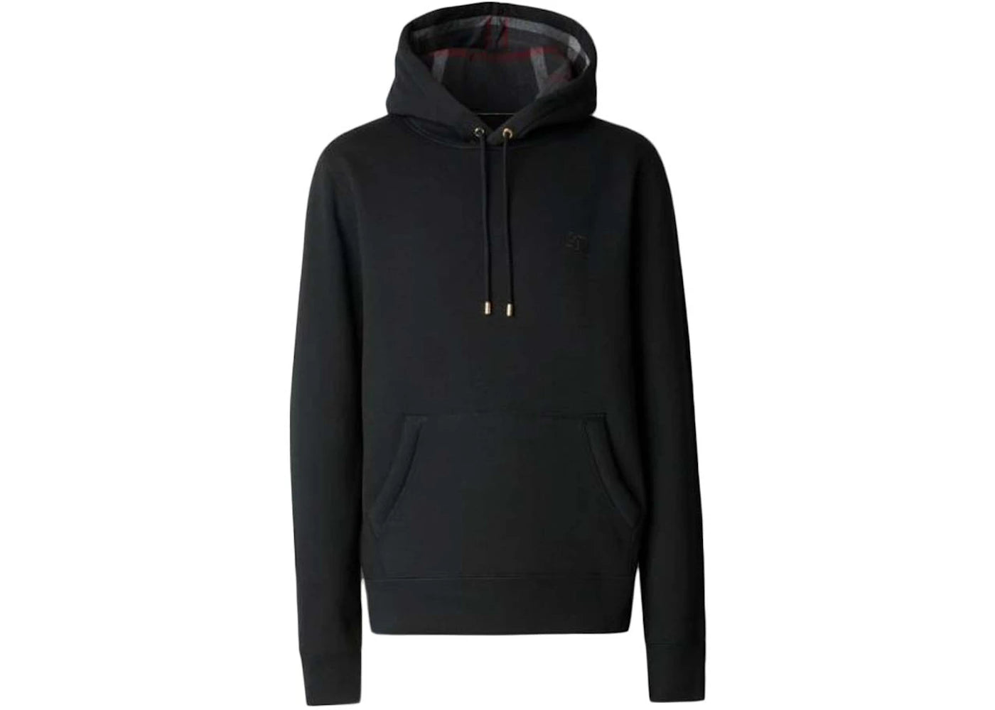 Burberry Embroidered EKD Cotton Blend Hoodie Black