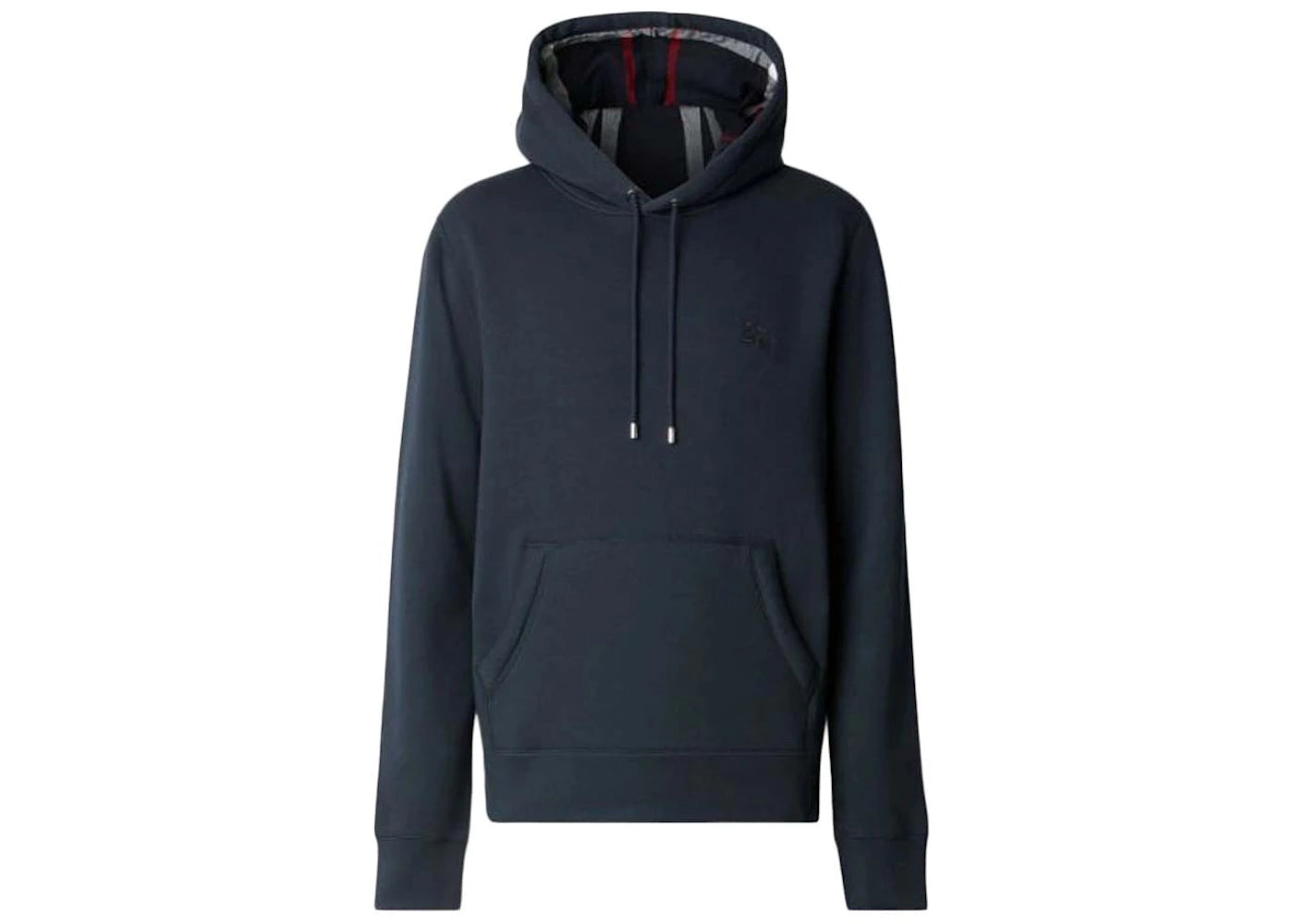 Burberry Embroidered EKD Cotton Blend Hoodie Navy