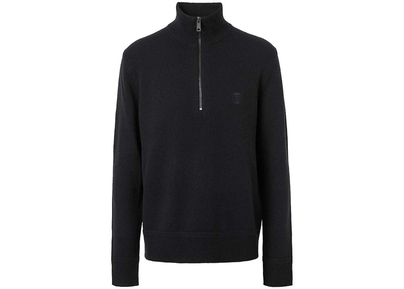 Burberry Embroidered Logo Cashmere Jumper Black