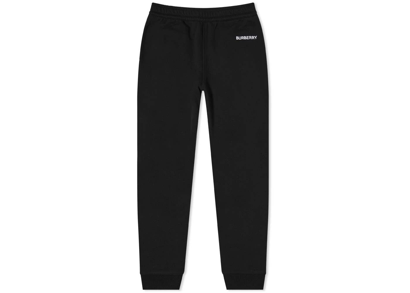 Burberry Embroidered-Logo Tapered Track Pants Black