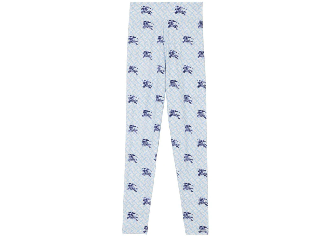 Burberry Equestrian Knight High-Waist Leggings Blue
