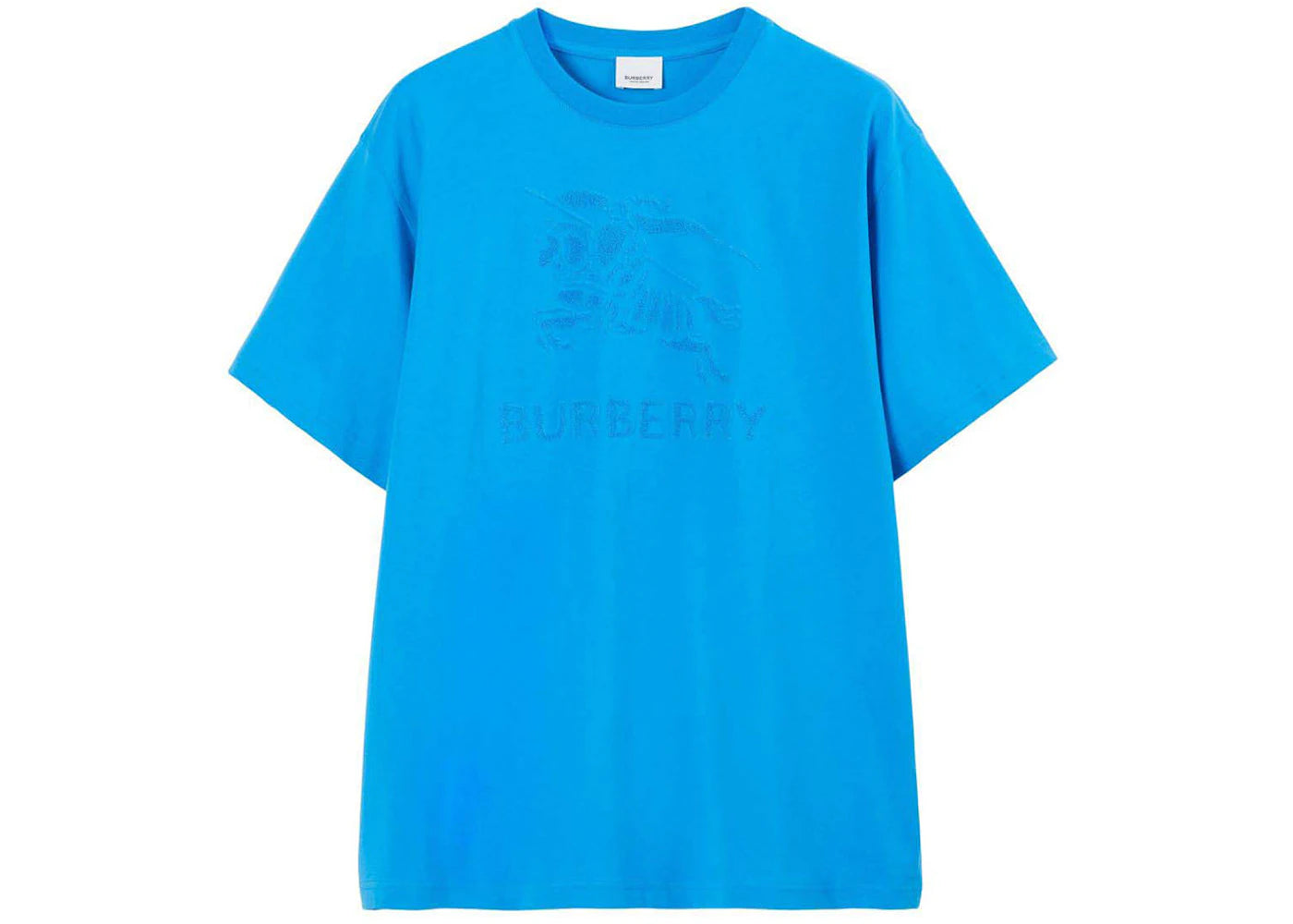 Burberry Equestrian Knight Motif T-Shirt Blue