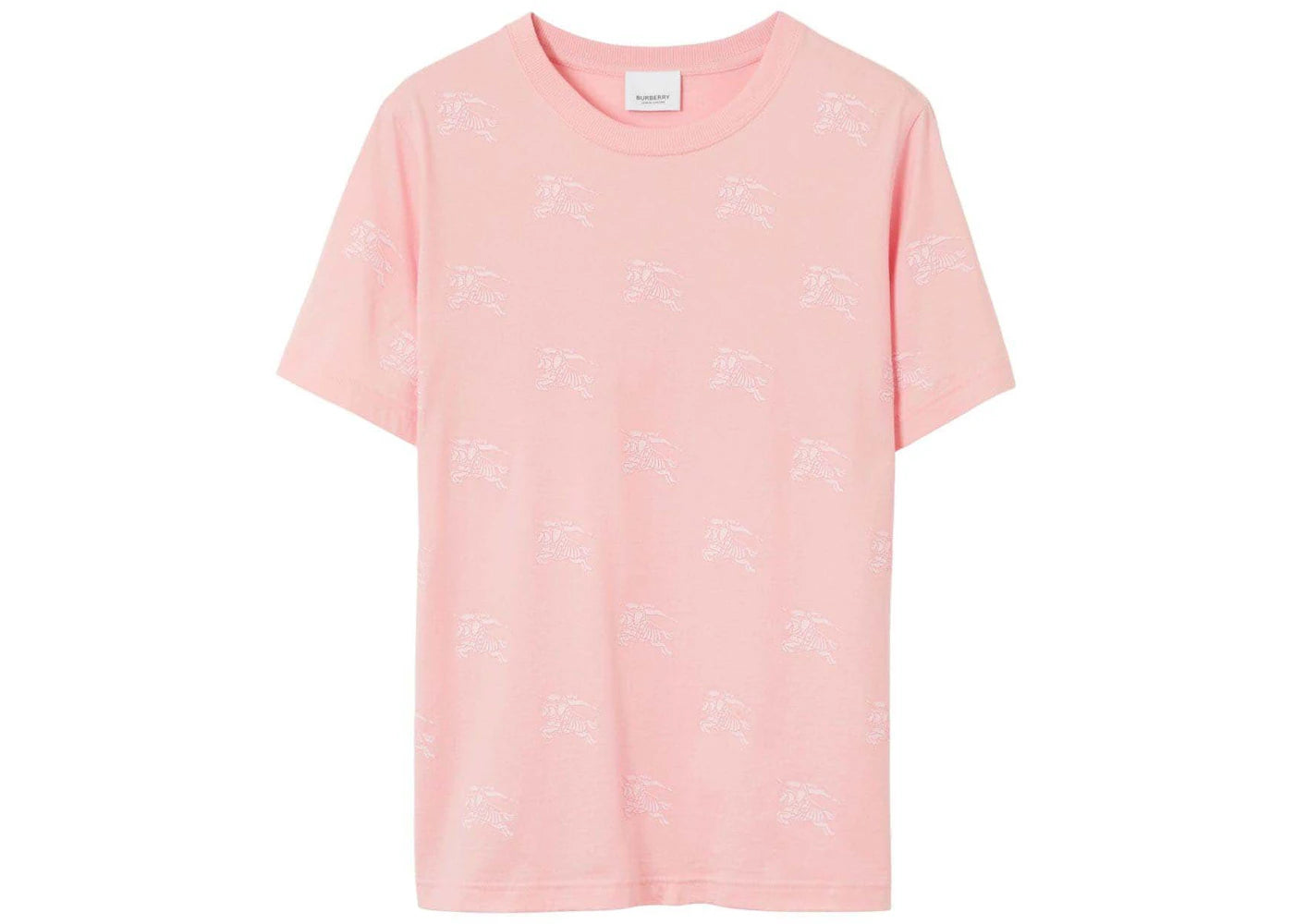 Burberry Equestrian Knight Round-Neck T-shirt Pink