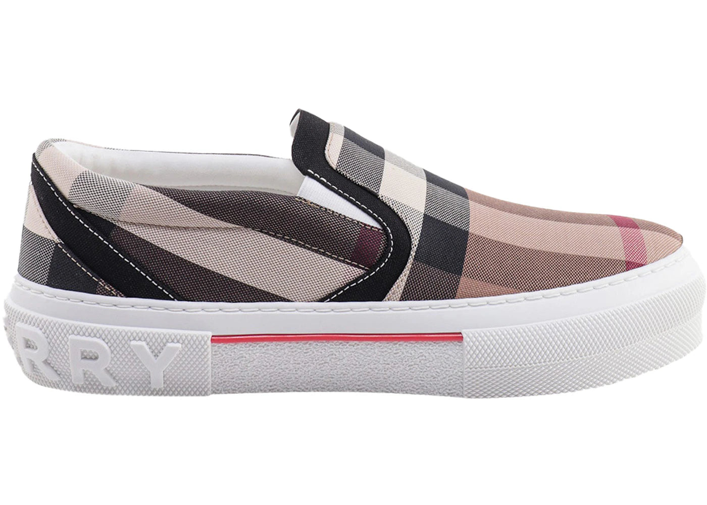 Burberry Exaggerared Check Slip On Birch Brown