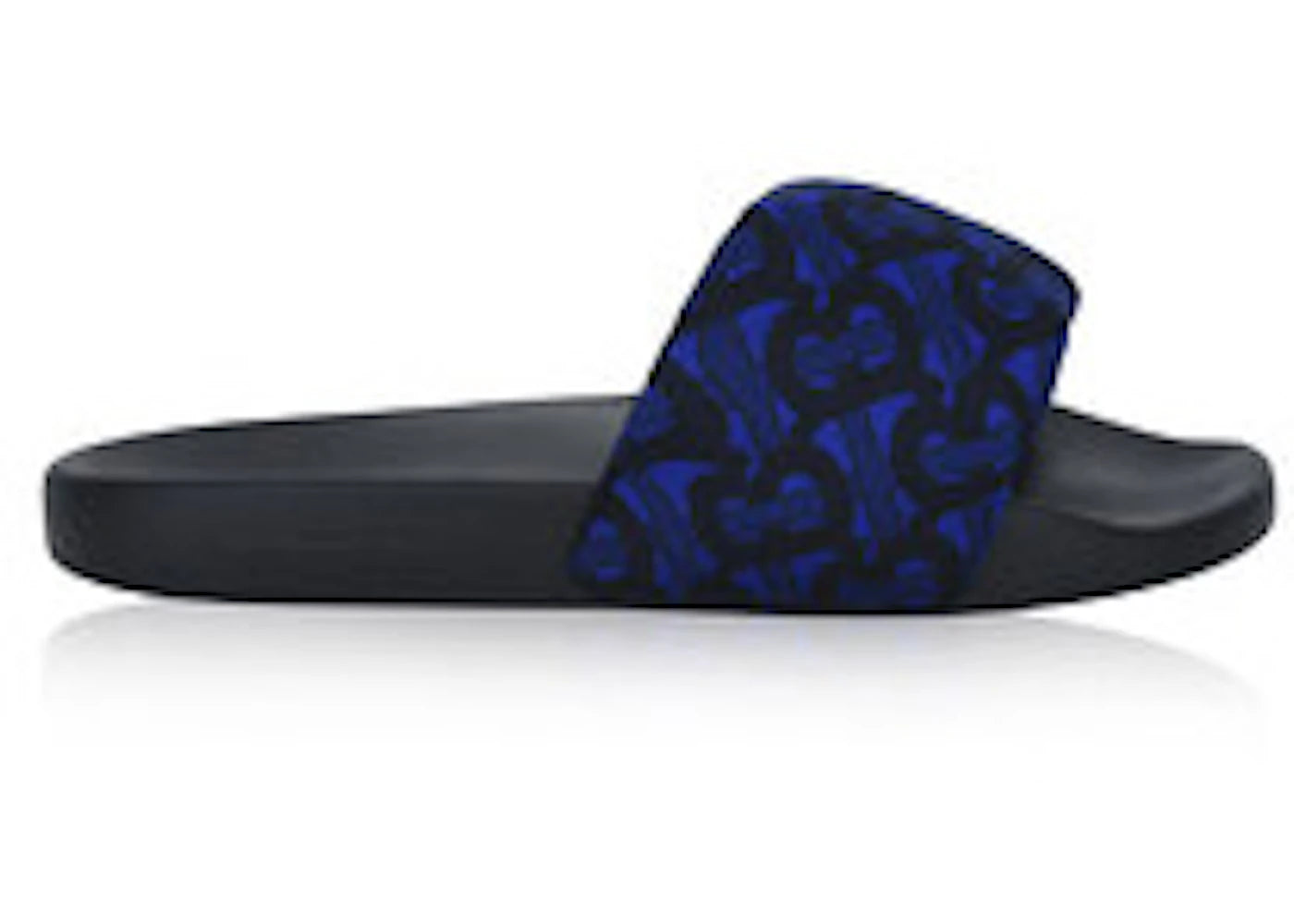 Burberry Furley Monogram Slides Deep Royal Blue