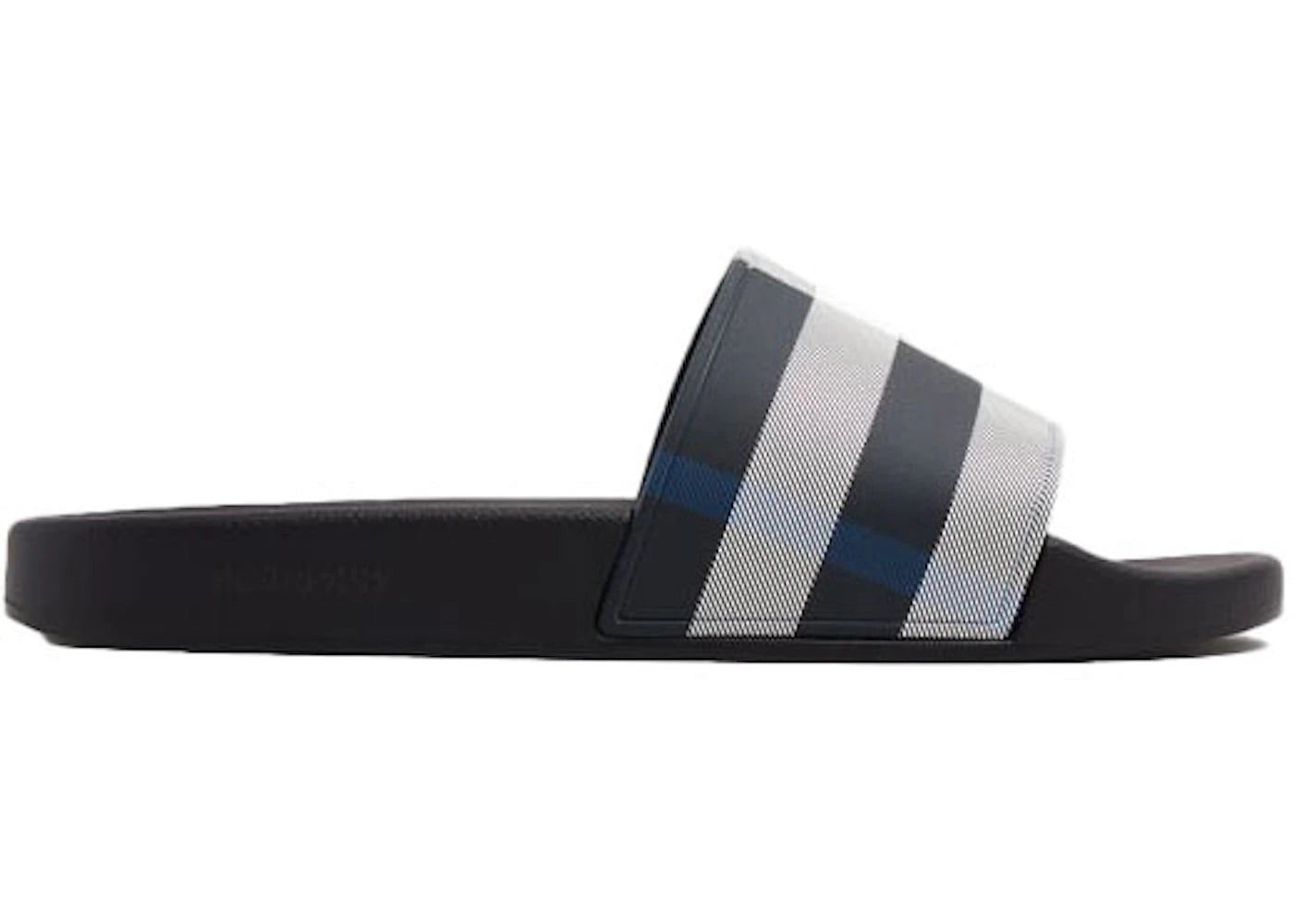 Burberry Furley Slides Black White – Side Kicks