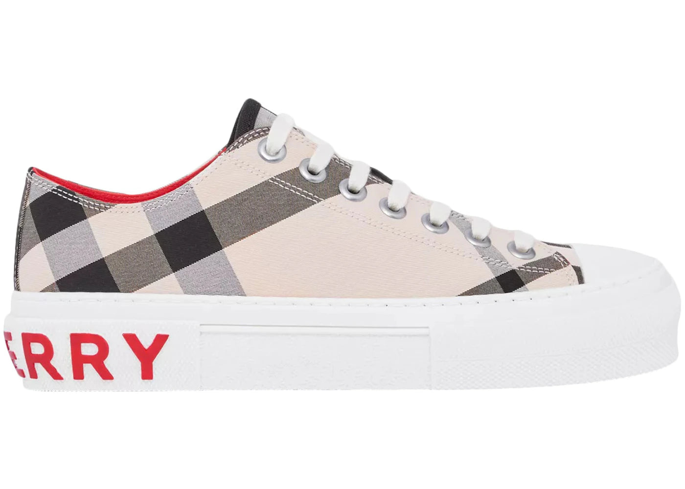 Burberry Gabardine Buttermilk White Red (Women's)