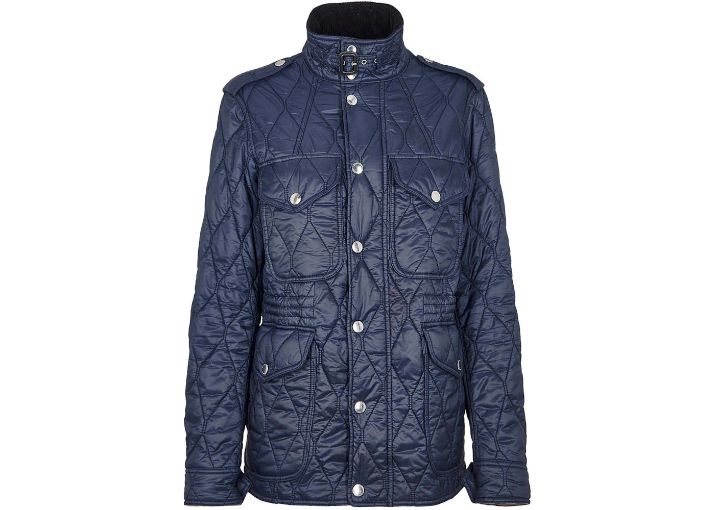 Burberry Garrington Elevated Quilted Jacket Navy