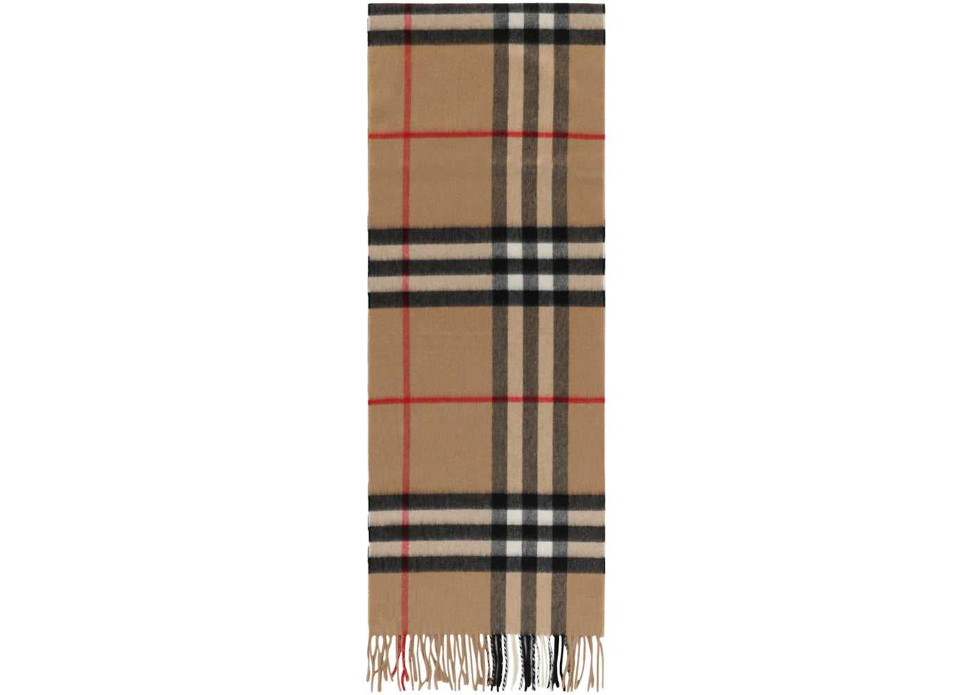 Burberry Giant Check Cashmere Scarf Beige
