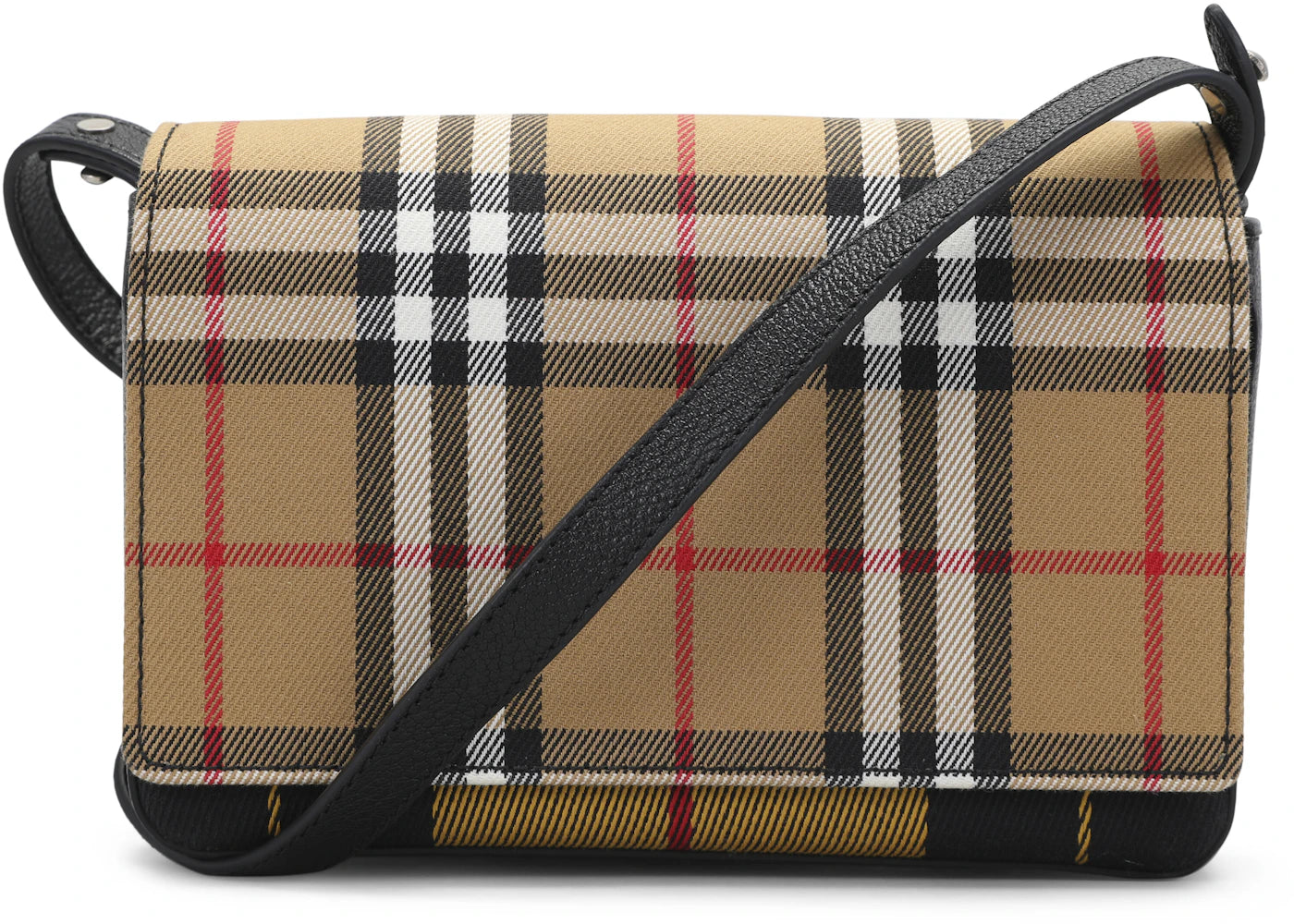 Burberry Hampshire Crossbody Tartan Mix Beige/Yellow