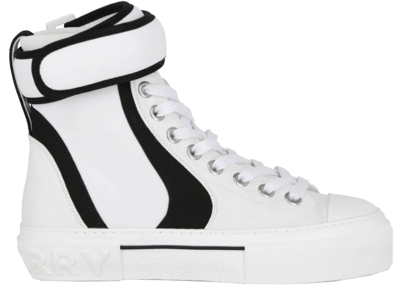 Burberry High-Top Logo Sneaker White Black (Women's)