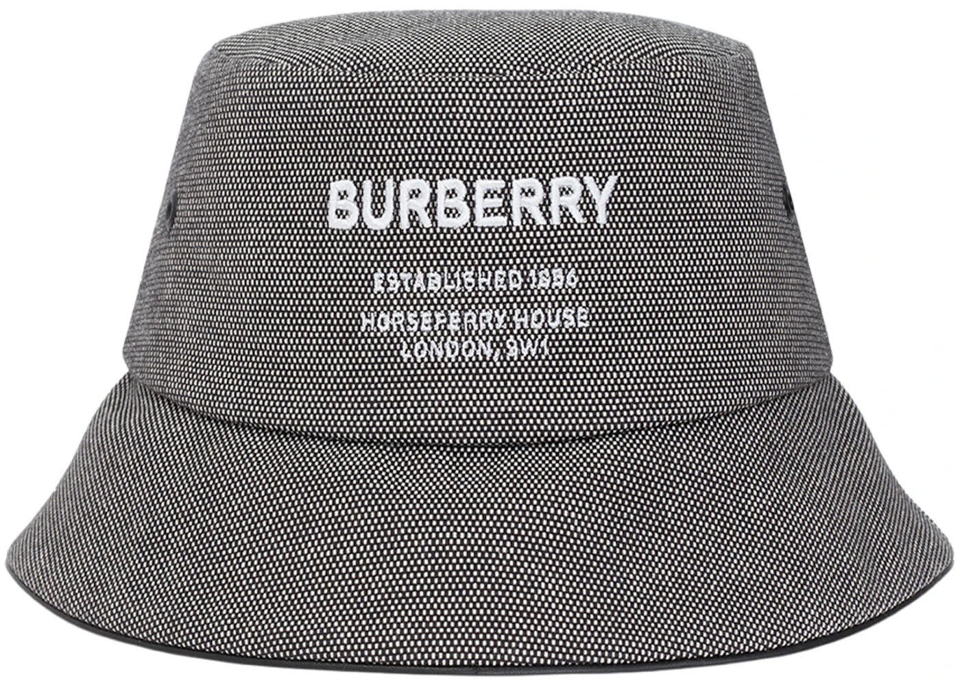 Burberry Horseferry Motif Bucket Hat Gray