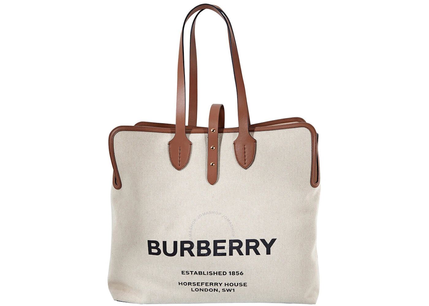 Burberry Horseferry Print Tote Bag Beige/Brown