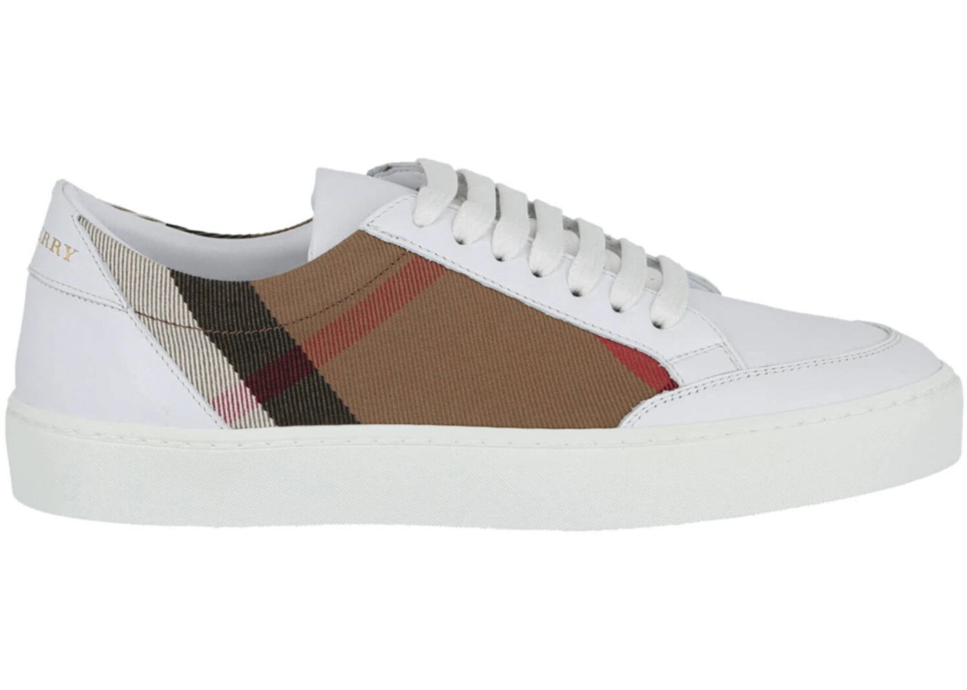 Burberry House Check Low-Top Sneaker White Brown (Women's)