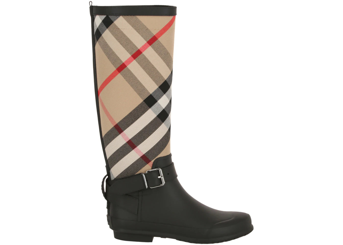 Burberry House Check Rain Boots Archive Beige Black (Women's)