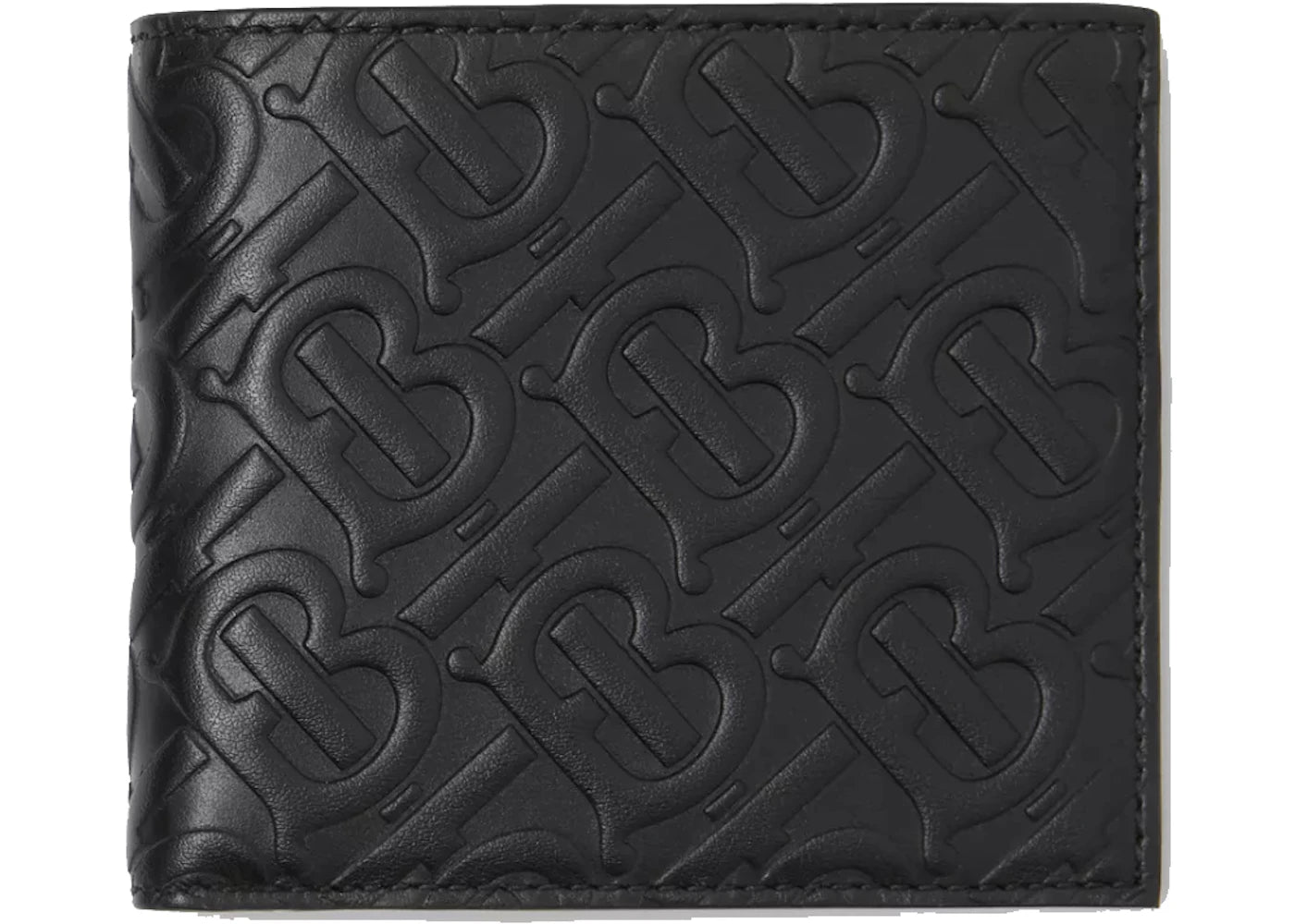 Burberry International Bifold Wallet Monogram Leather (8 Card Slot) Black