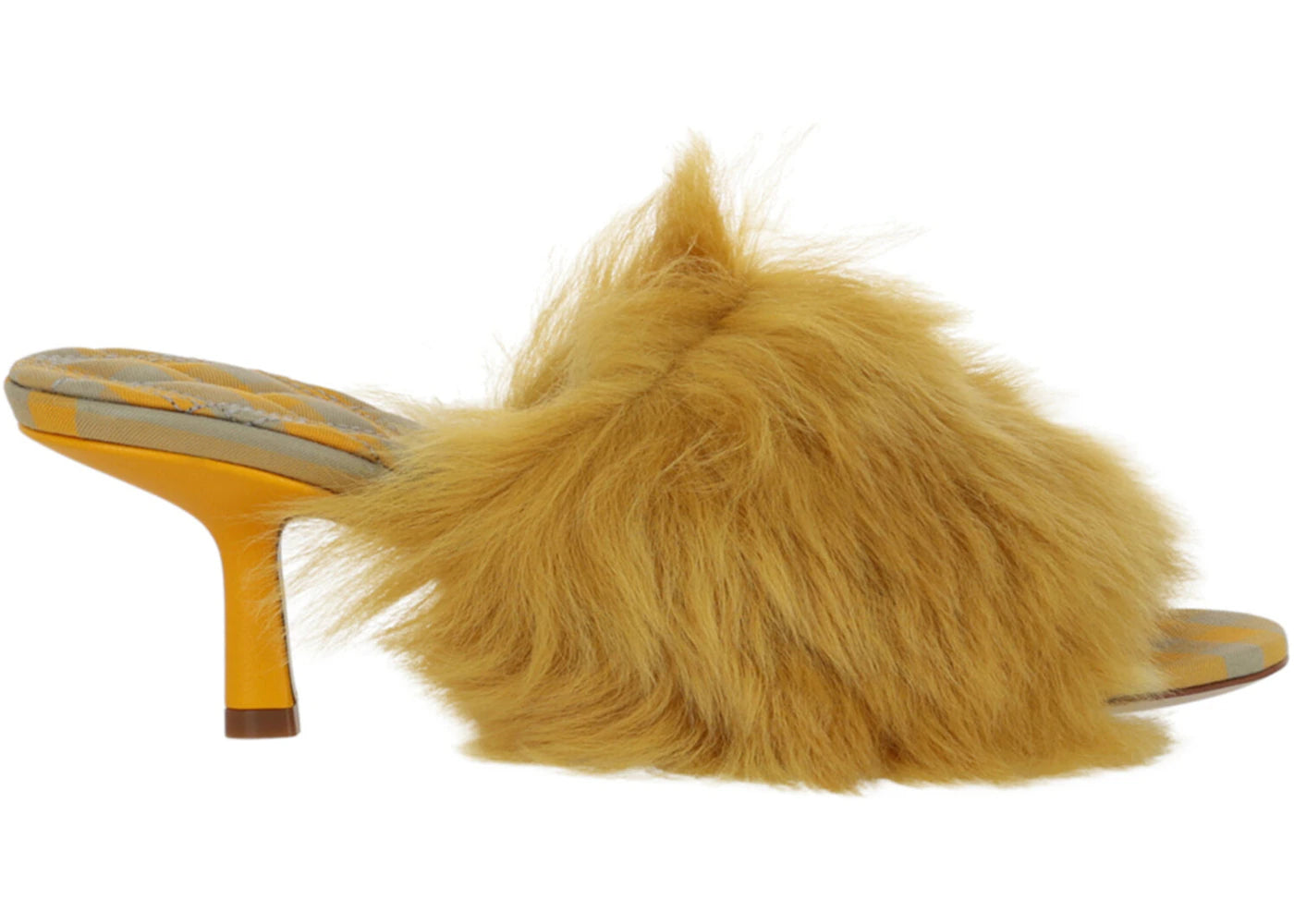 Burberry Jackie Shearling Mules Yellow (Women's)