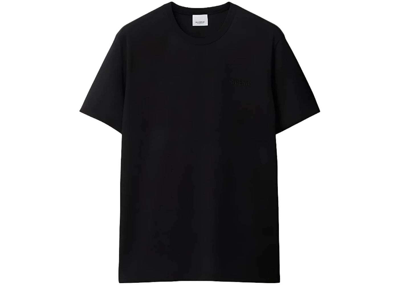 Burberry Jensen Embroidery Logo Cotton T-shirt Black