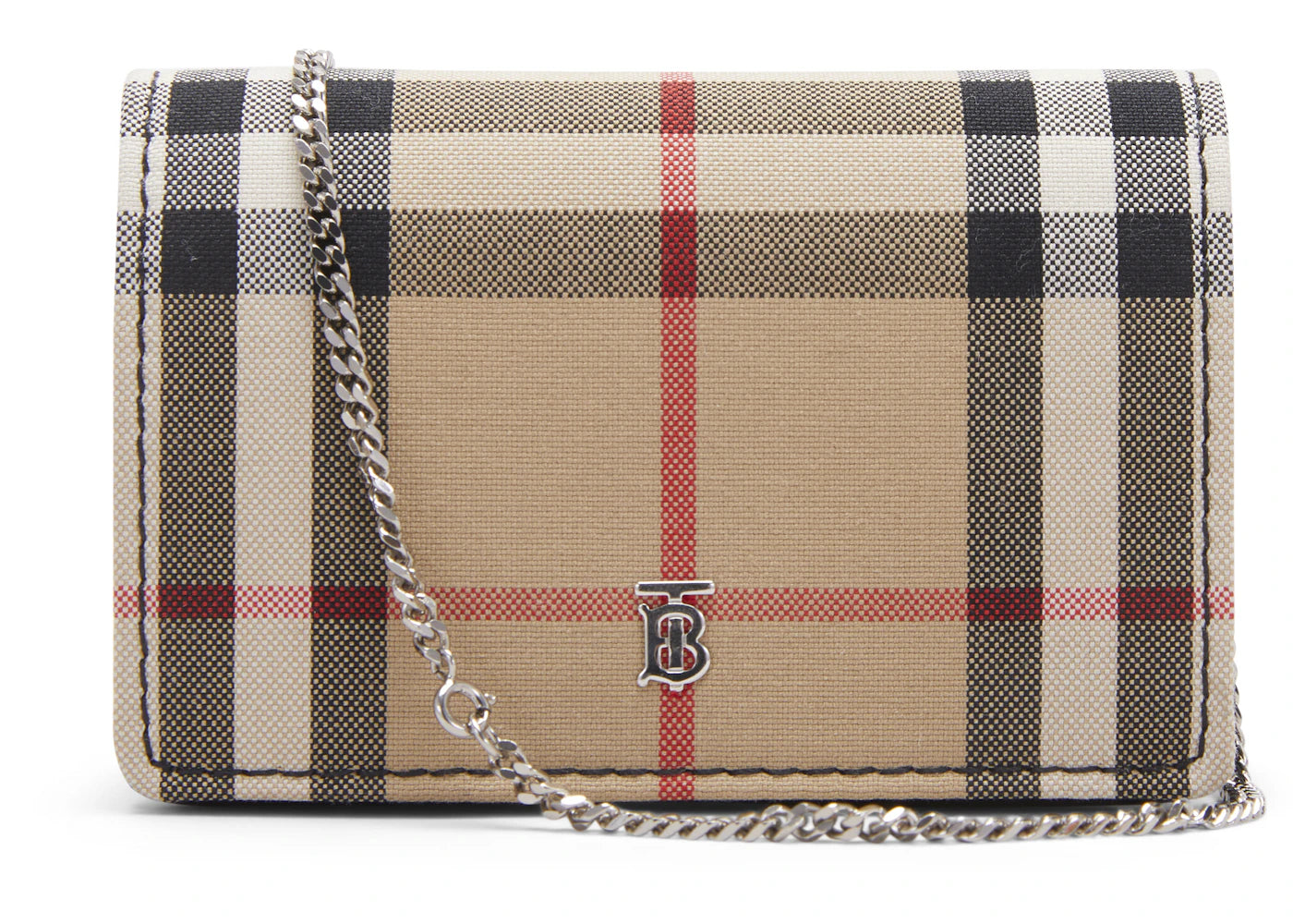 Burberry Vintage Check Card Case Black