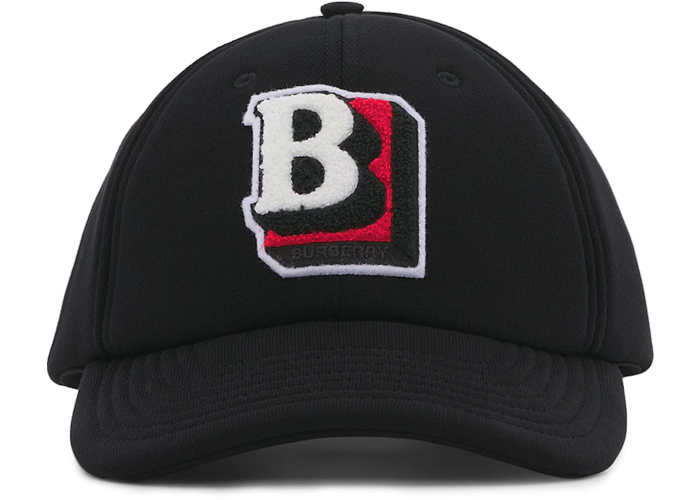 Burberry Letter Graphic Cotton Baseball Cap Black/Red/White