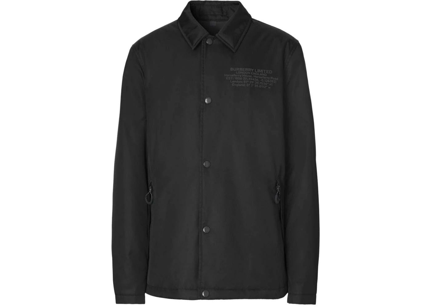 Burberry Location-Print Econyl Jacket Black