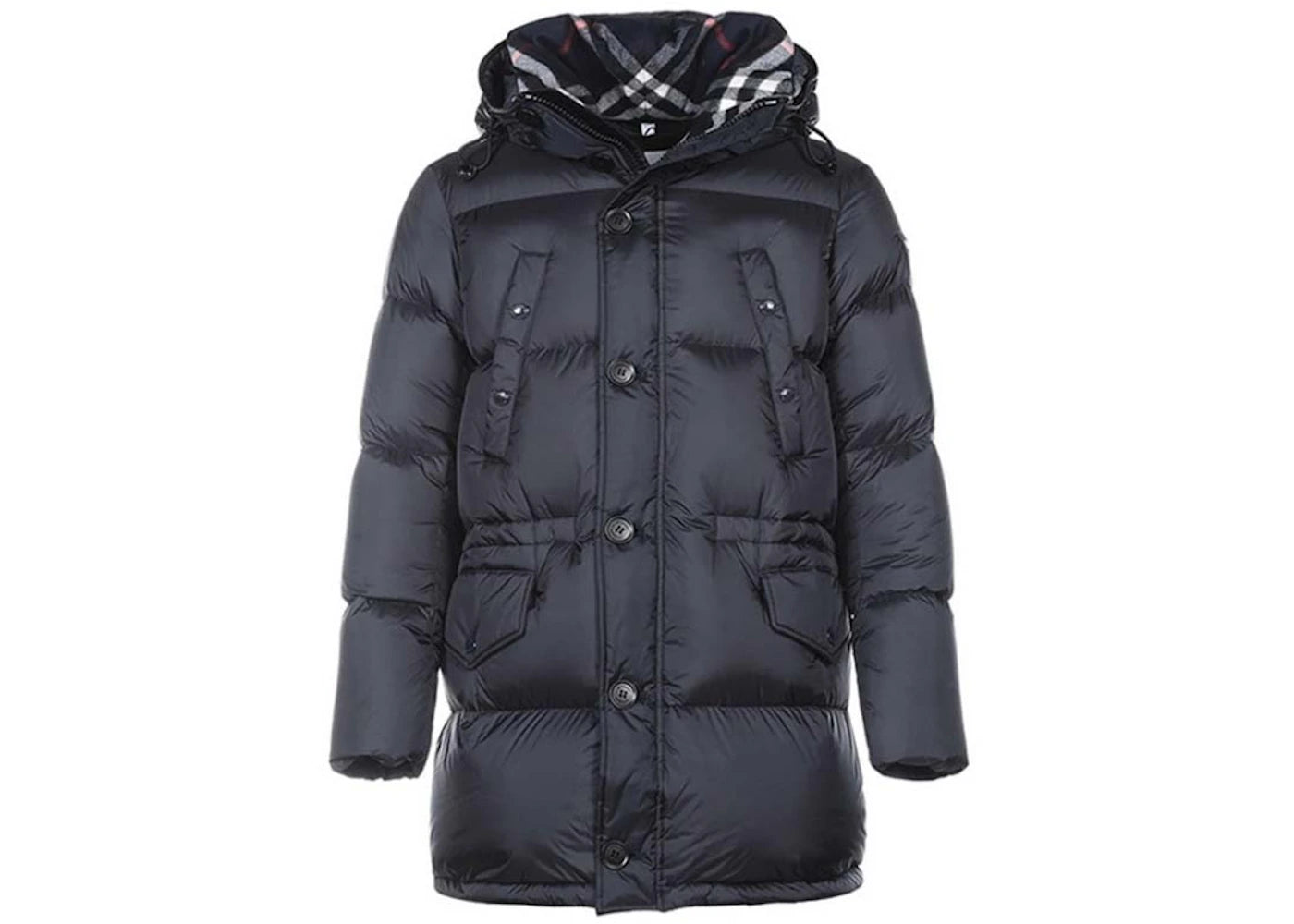 Burberry Lockwood Hooded Puffer Down Jacket Navy