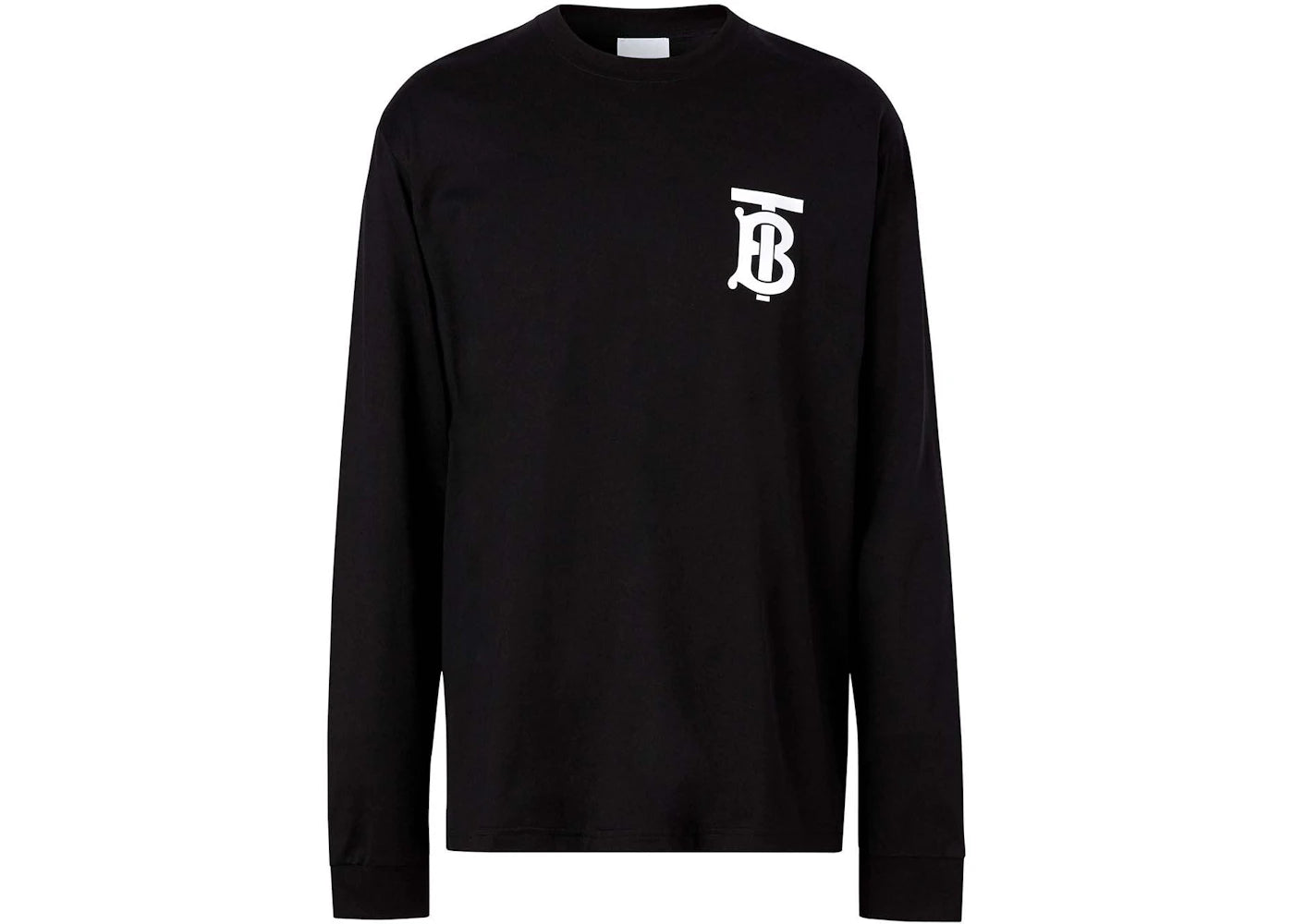 Burberry Logo Cotton Long Sleeve T-Shirt Black