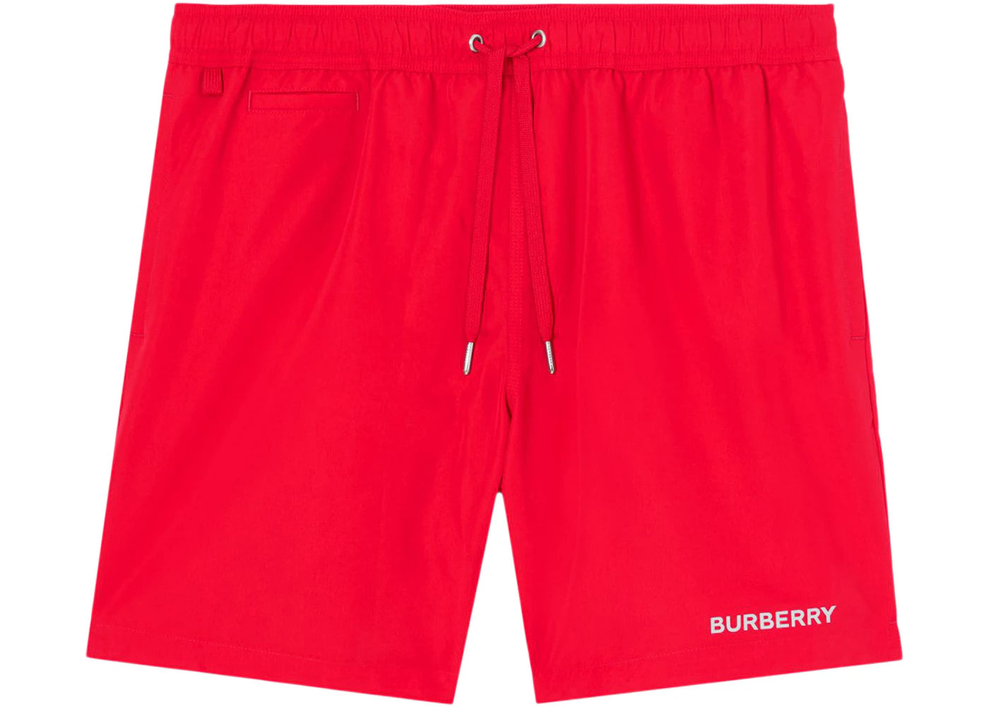 Burberry Logo Detail Swim Shorts Bright Red/White