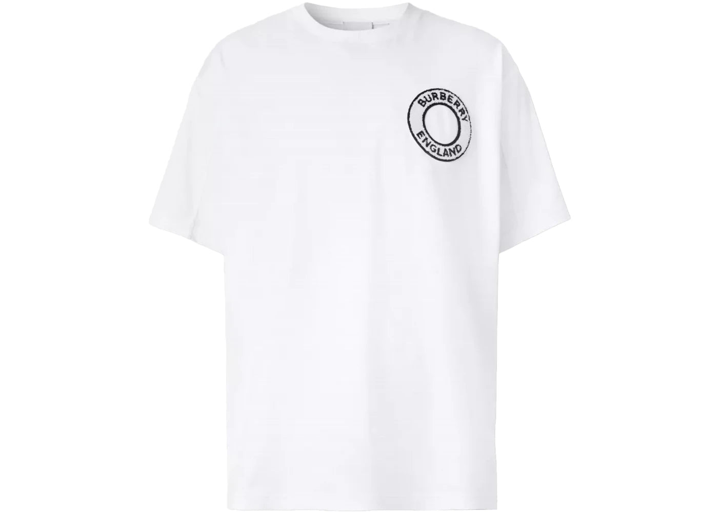 Burberry Logo Graphic Cotton Oversized T-shirt White