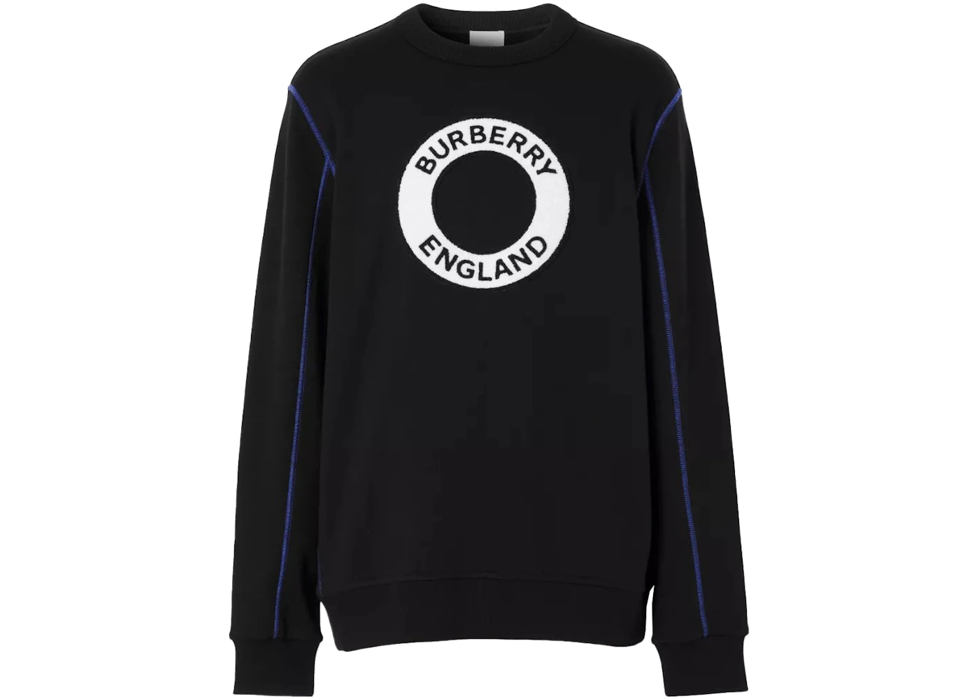 Burberry Logo Graphic Cotton Sweatshirt Black