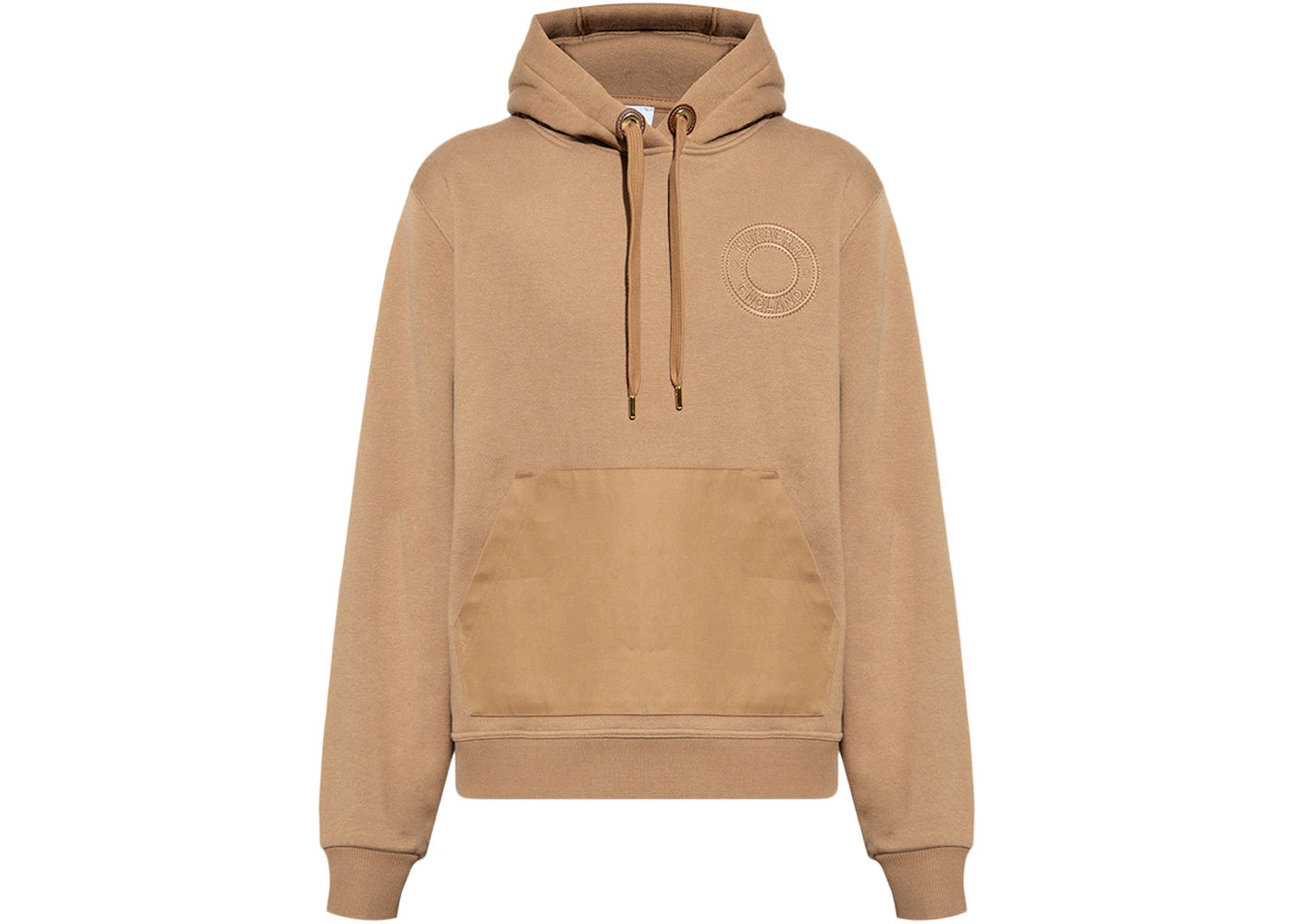 Burberry Logo Hooded Sweatshirt Beige
