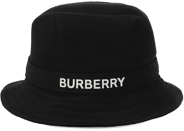 Burberry Logo-Print Bucket Hat Black – Side Kicks
