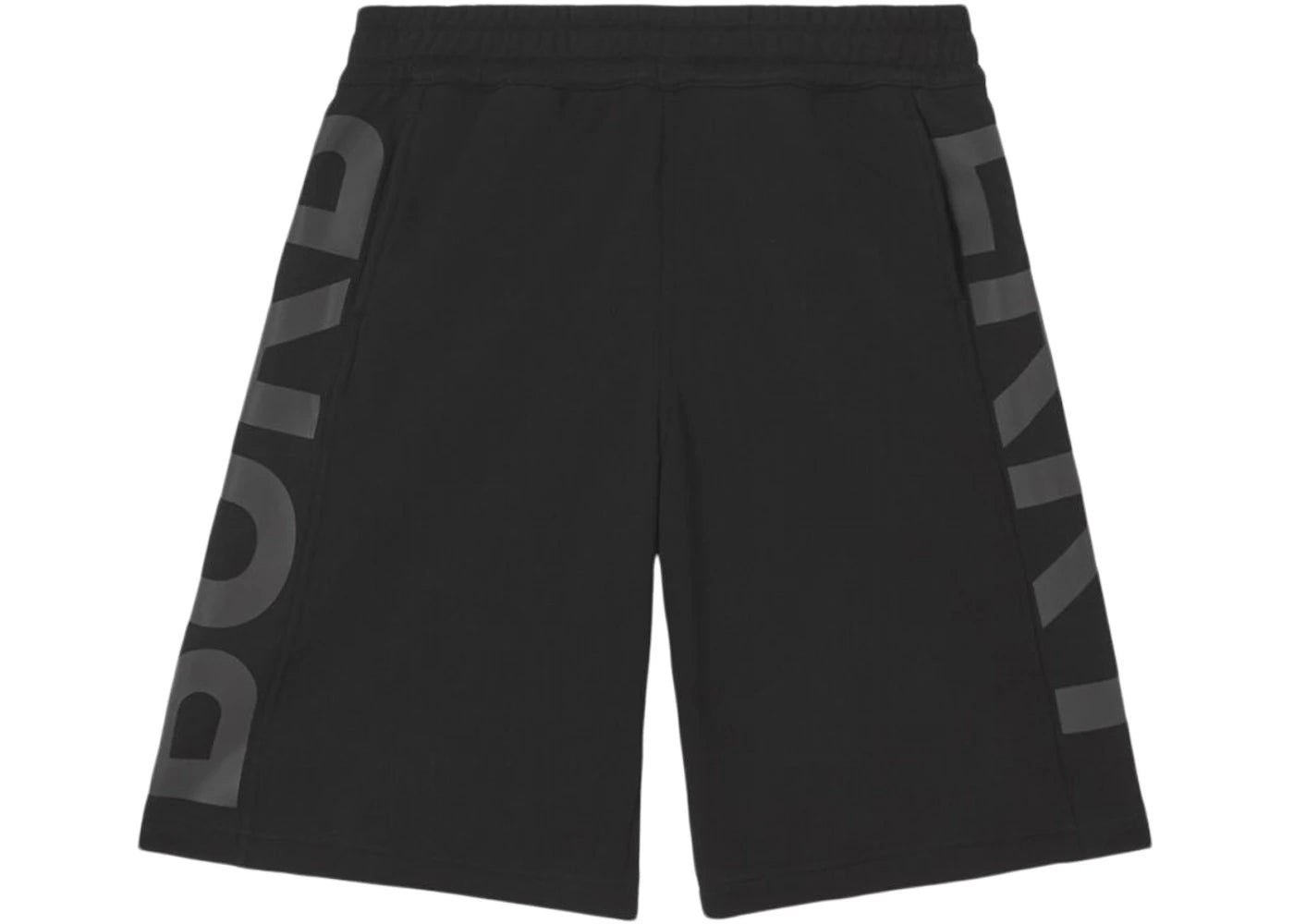 Burberry Logo Print Cotton Shorts Black