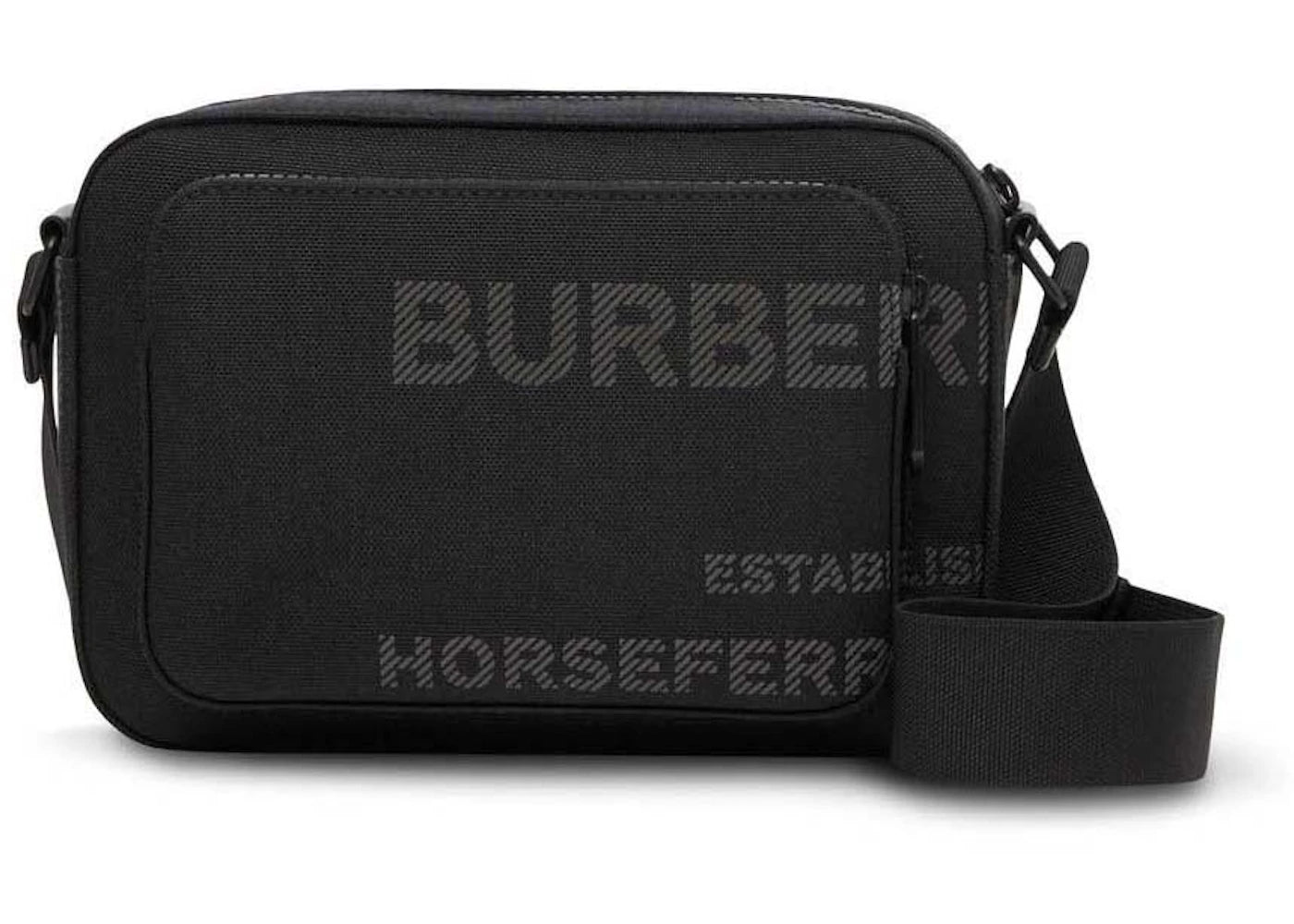 Burberry Logo-Print Cross Body Bag Black