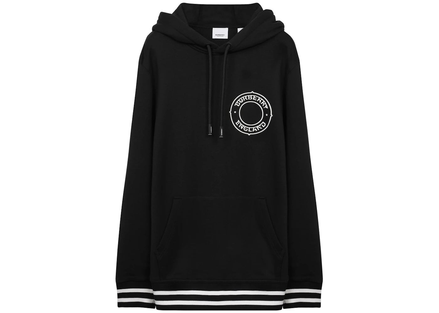 Burberry Logo-Print Hoodie Black