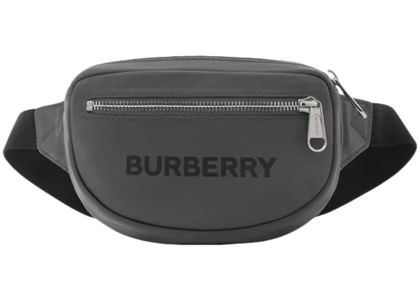 Burberry Logo Print Nylon Cannon Bum Bag Small Grey