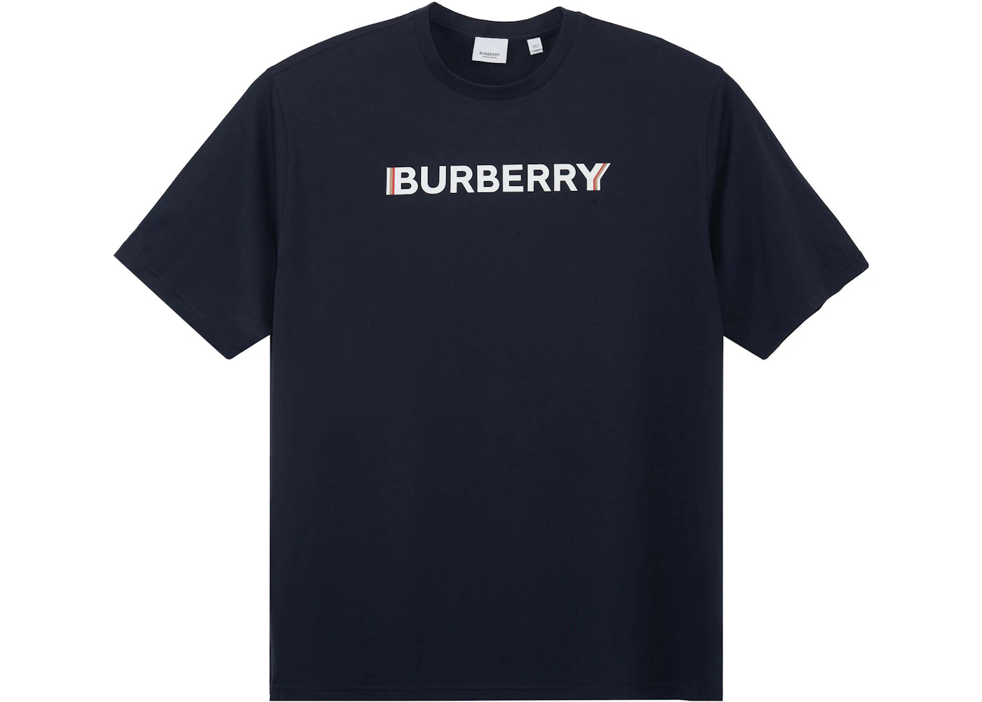 Burberry Logo Print T-shirt Blue