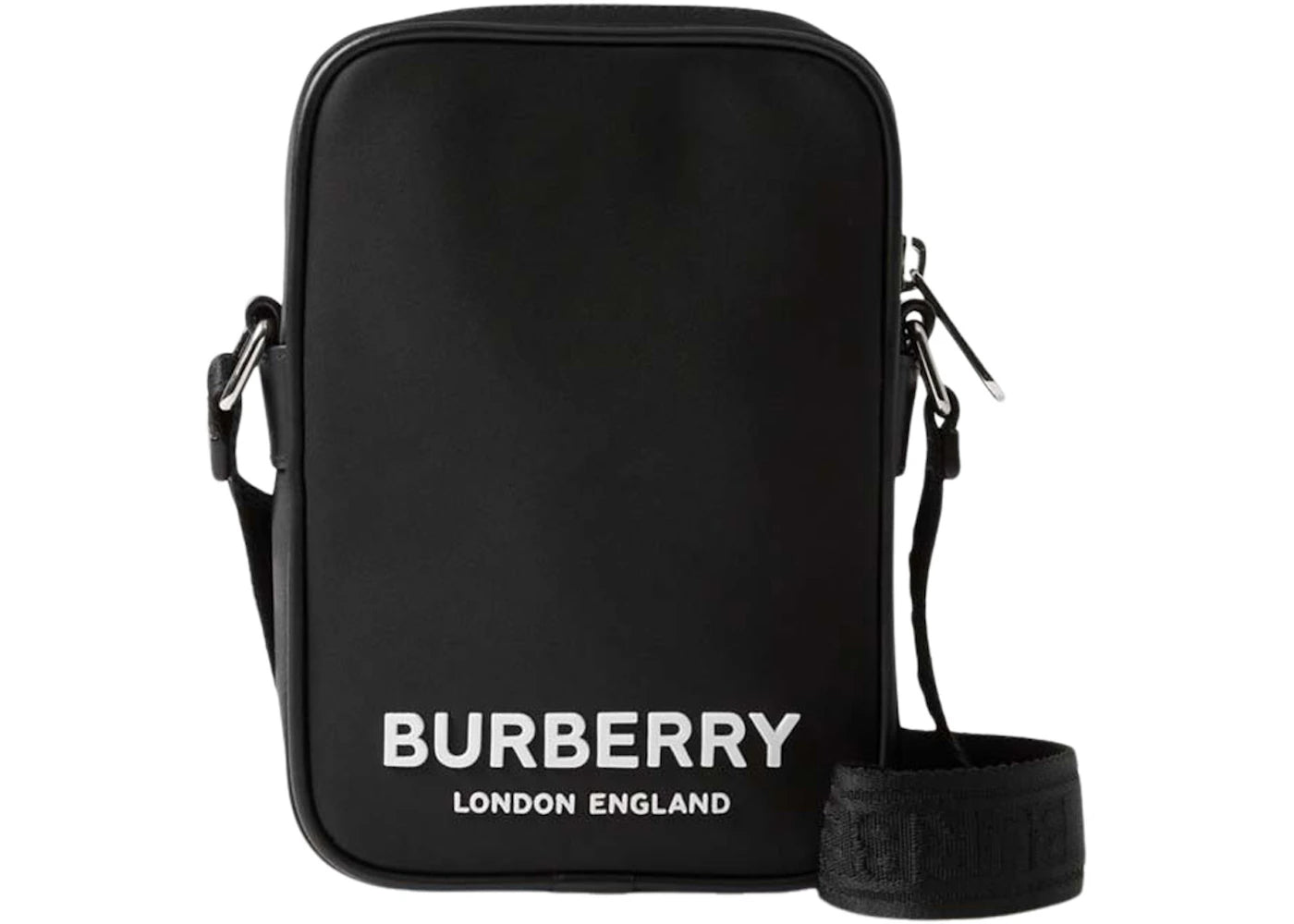 Burberry Logo Print Vertical Paddy Bag Black