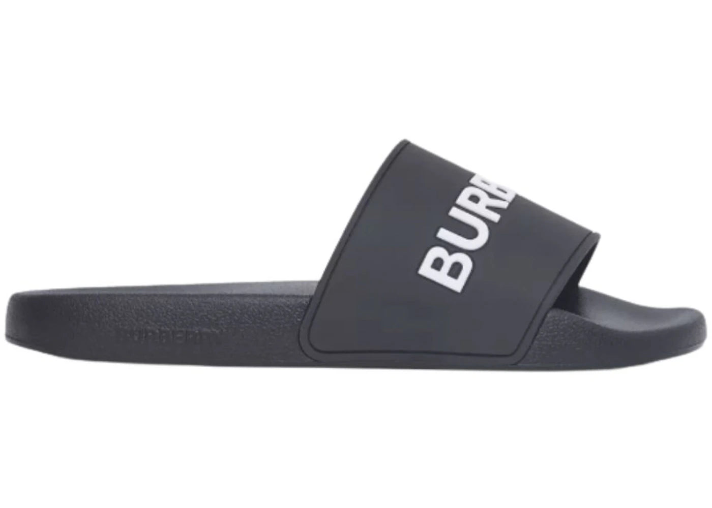 Burberry Logo Slides Black Optic White