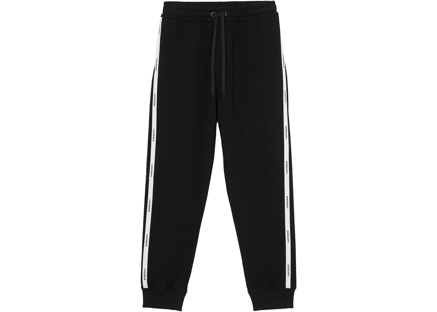 Burberry Logo-Tape Track Pants Black White