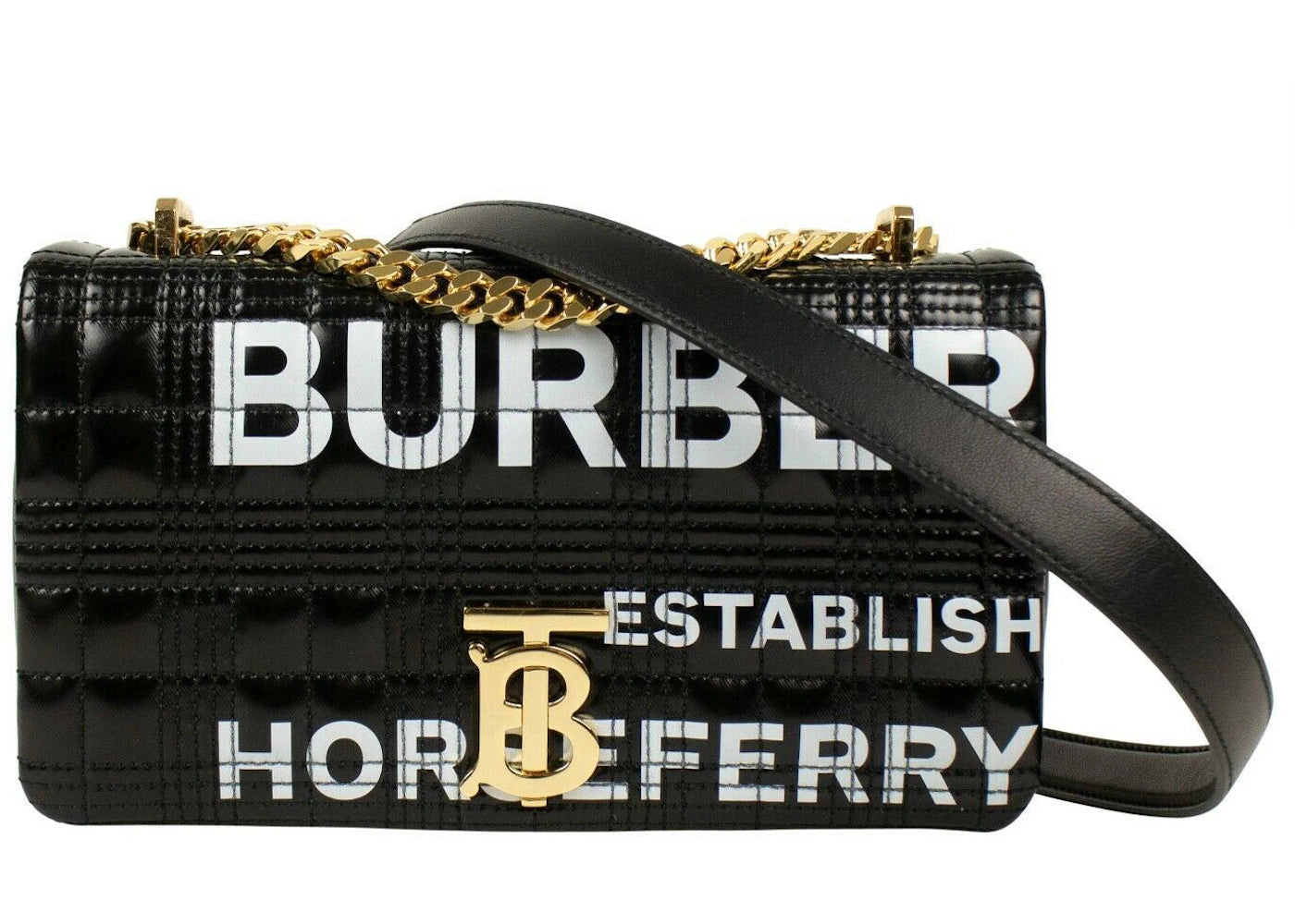 Burberry Lola Horseferry Shoulder Bag Black