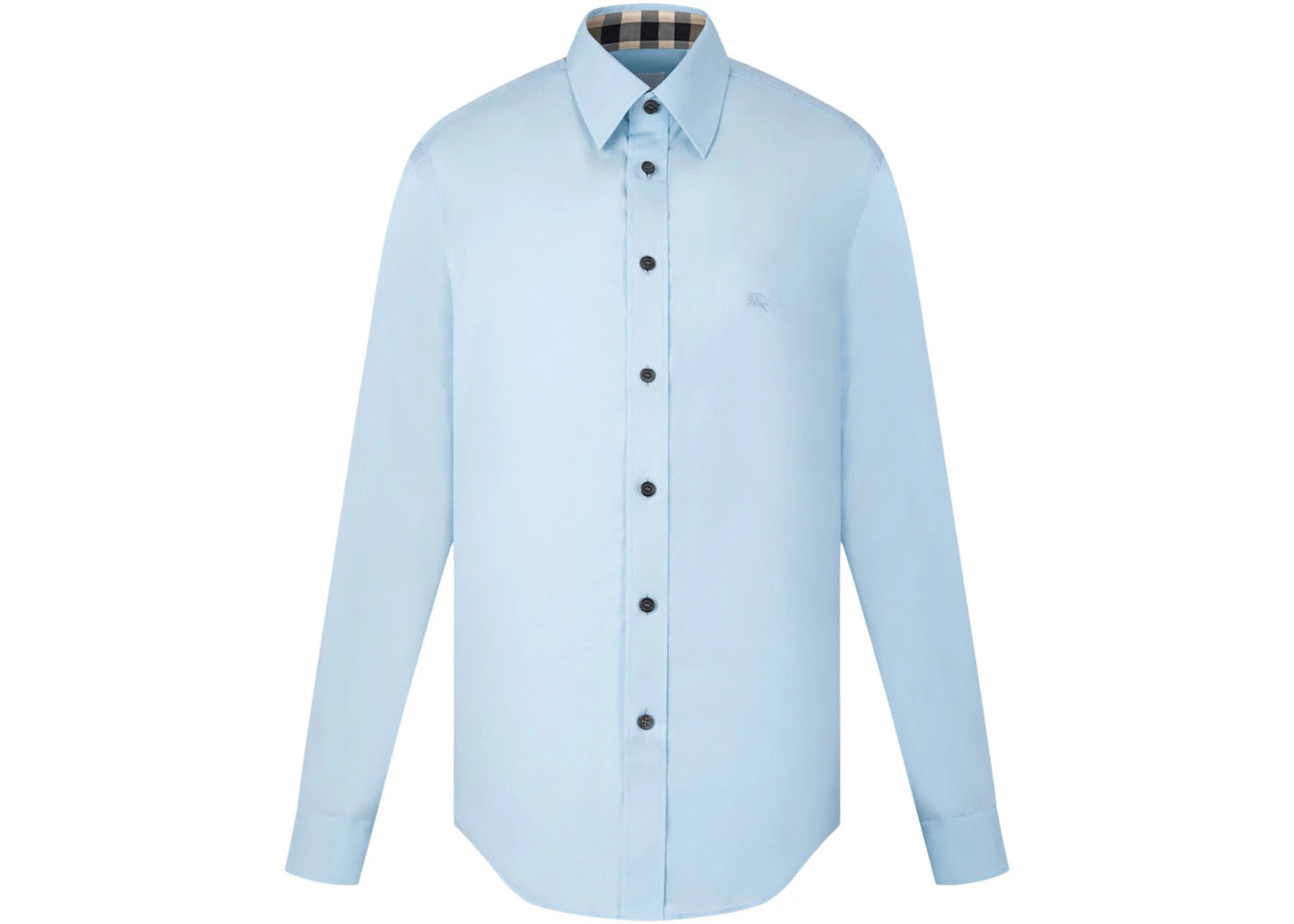 Burberry Long Sleeve Logo Shirt Blue