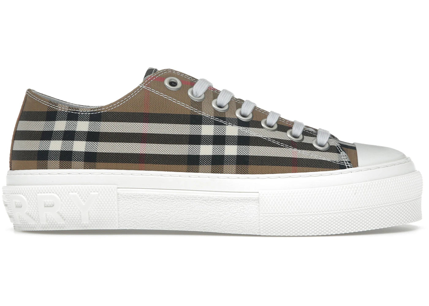 Burberry Low Top House Check Sneaker Taupe Brown