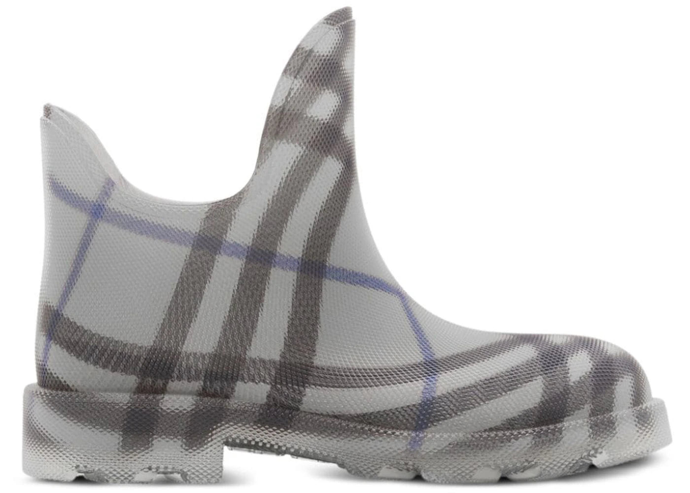 Burberry Marsh Checked Ankle Boot Grey (Women's)