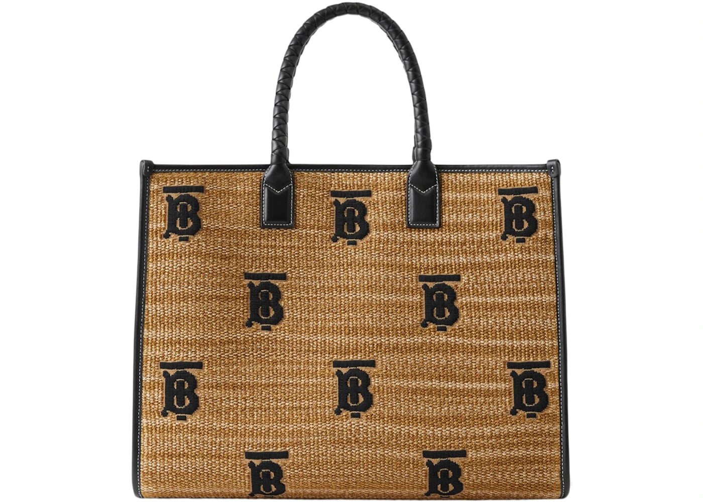 Burberry Medium Freya Tote Natural/Black