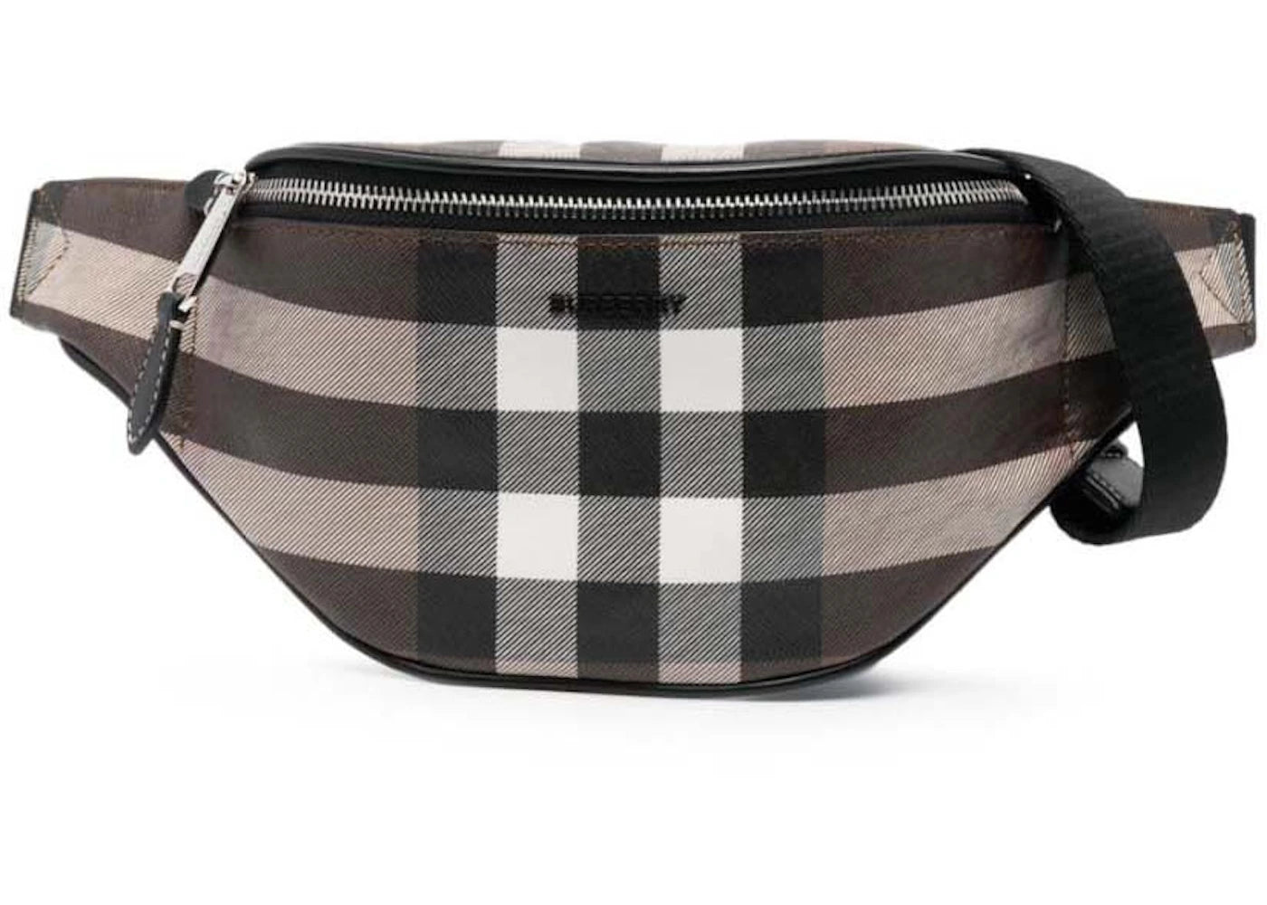 Burberry Mini Cason Checked Belt bag Dark Brown