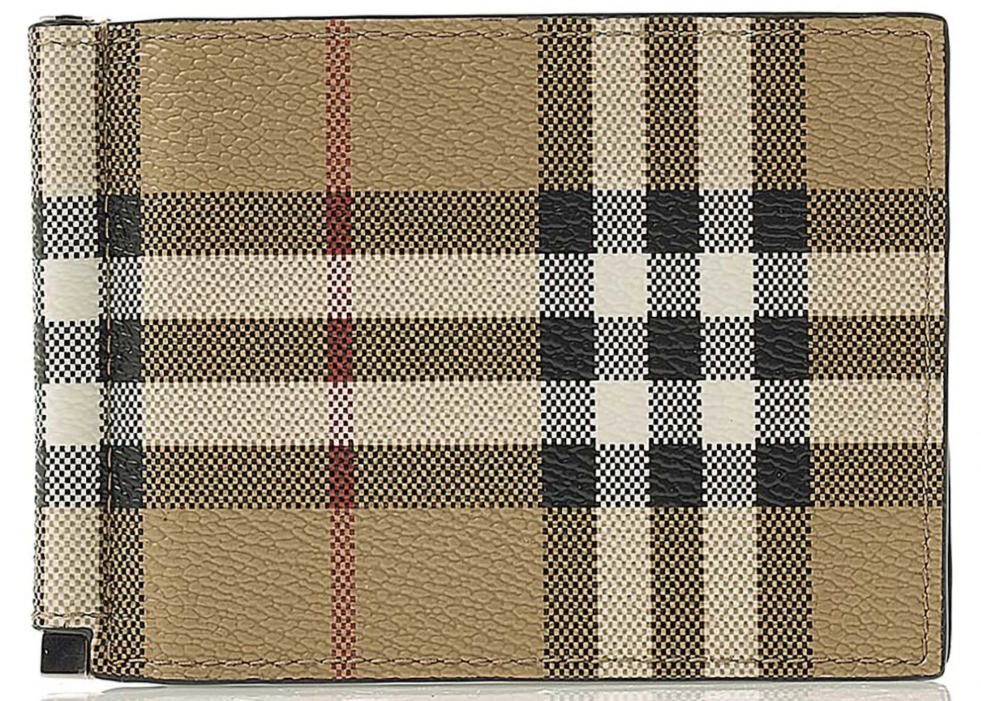 Burberry Money Clip (80698091) Wallet Check Beige