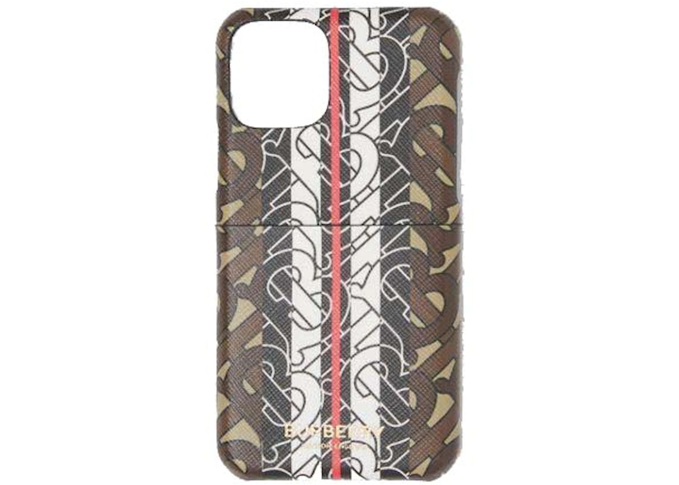 Burberry Monogram Canvas and Leather iPhone 11 Pro Phone Case Brown/White/Black