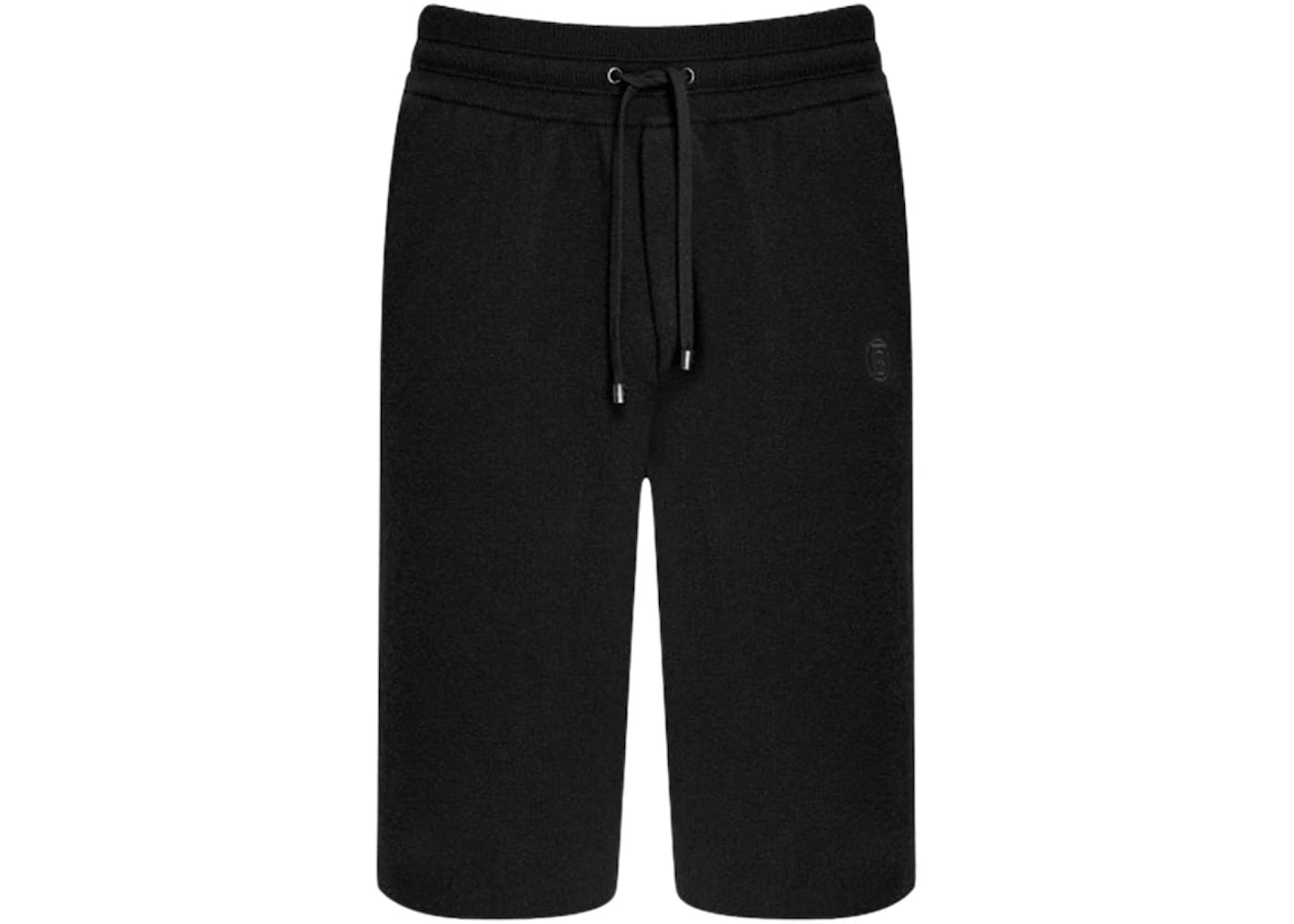 Burberry Monogram Motif Cashmere Drawcord Shorts Black